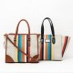 colorful designer rainbow series fashion lady tote handbag(QC-60B-64C)