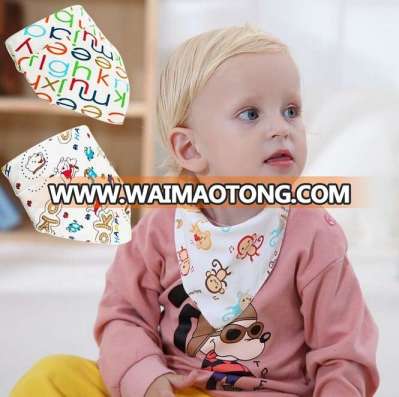 Wholesale Water Absorption Multifunctional Pure Cotton Lovely Baby Bibs Bandana